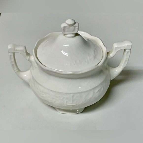 1920s Vintage 2 Handled Lidded MOUNT CLEMENS VOGUE Pottery Sugar Bowl - Picture 14 of 14